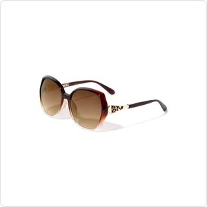 110.) Brown Crystal Color Sunglasses
